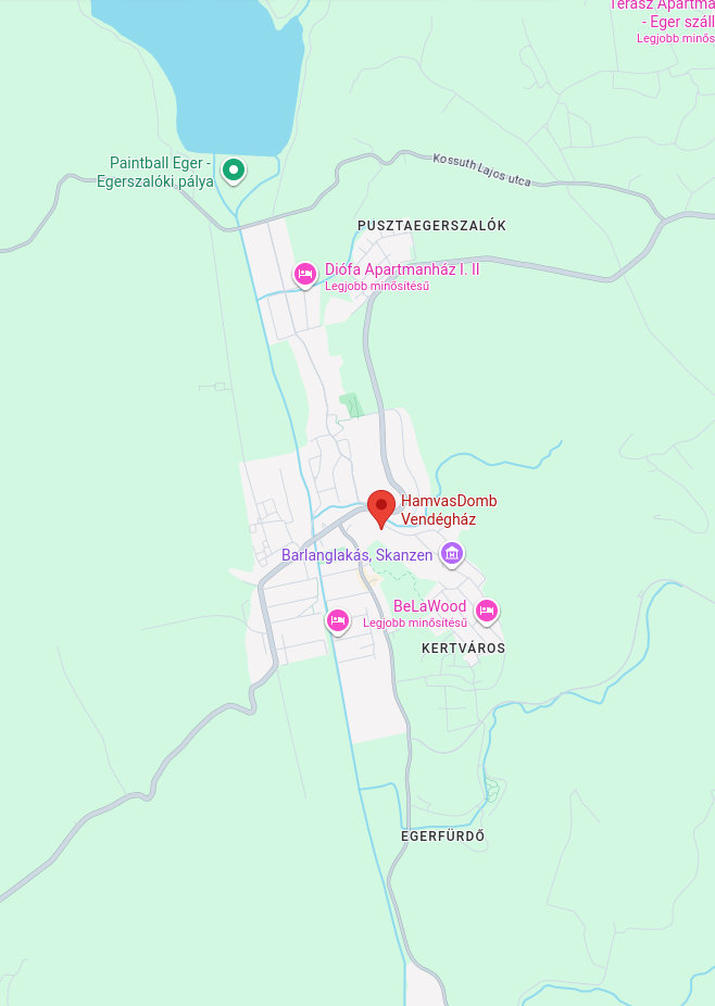 Térkép - Egerszalók és környéke (legszélesebb)