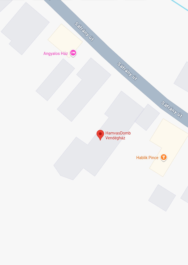 Térkép - HamvasDomb Vendégház (legközelebbi)